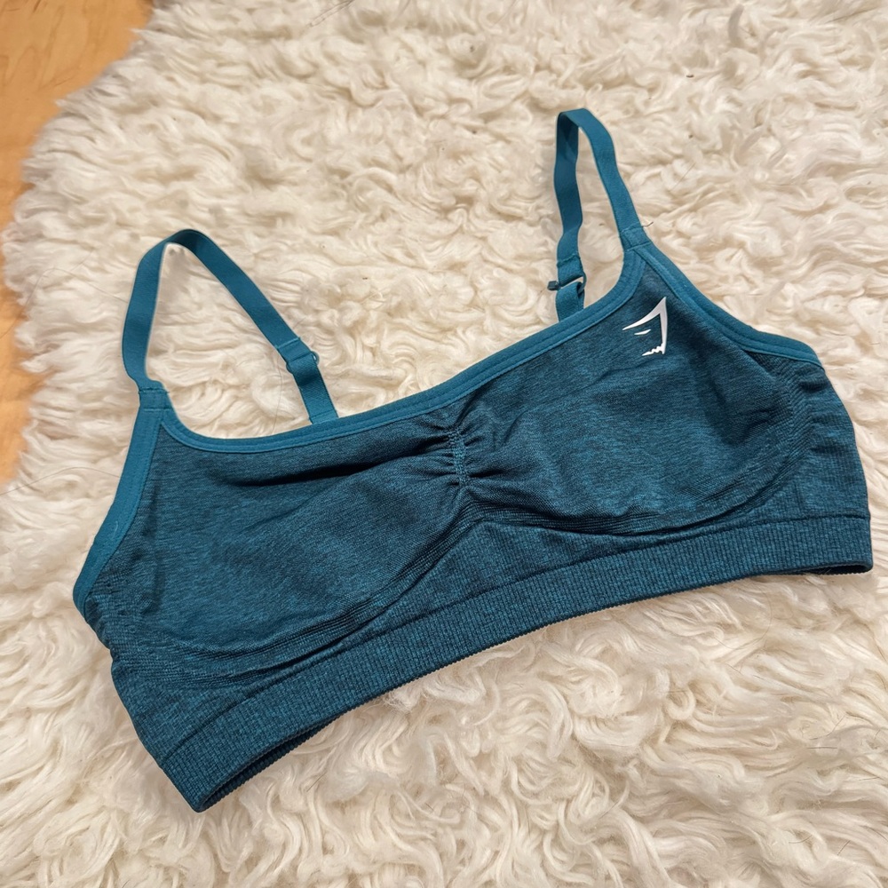 GYMSHARK adapt sports bra size size small blue teal green